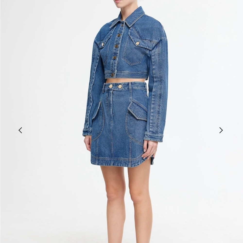 Acler Glenfern Blue Denim Jacket